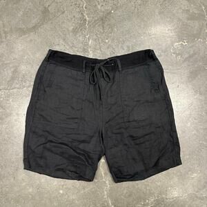 MOD REF Linen Black Drawstring Shorts sz M